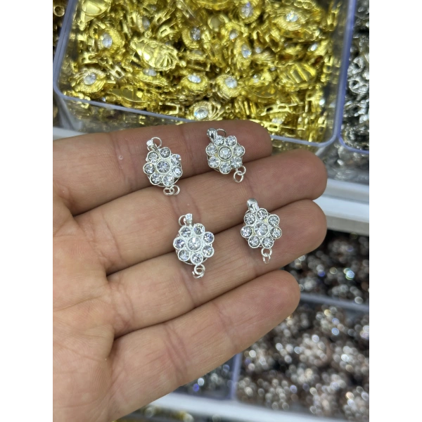 Taşlı İnci Mıknatıslı Kolye ve Bileklik Kapama – Adet