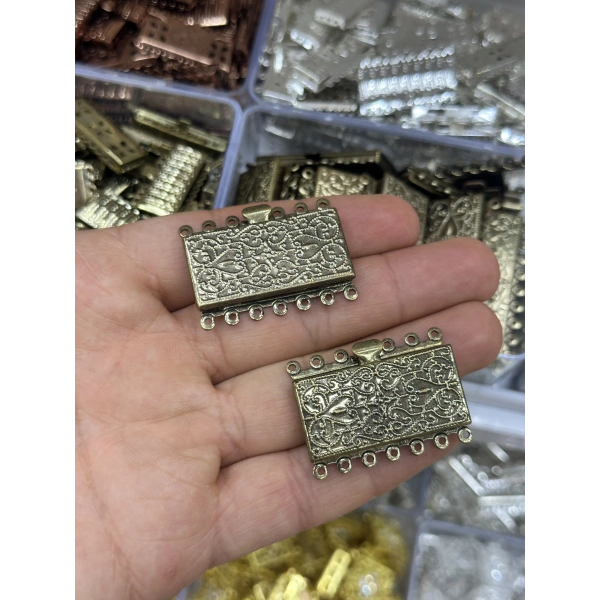 Taşlı İnci Mıknatıslı Kolye ve Bileklik Kapama – Adet