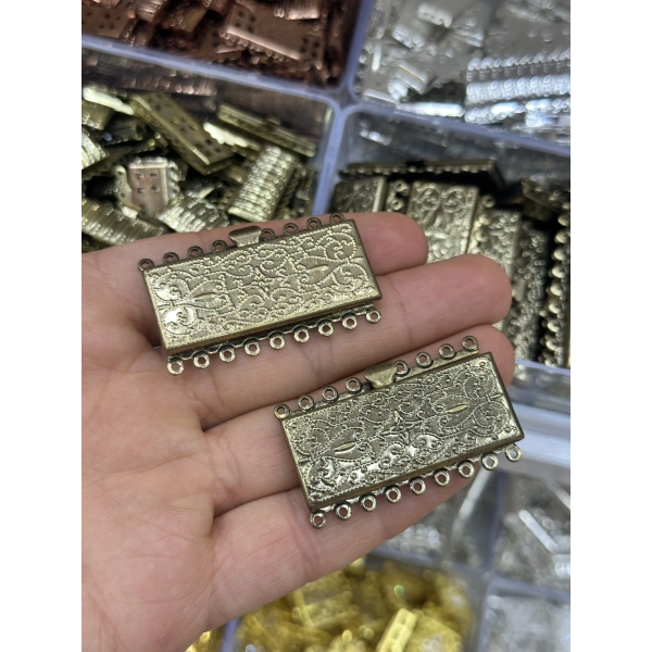 Taşlı İnci Mıknatıslı Kolye ve Bileklik Kapama – Adet