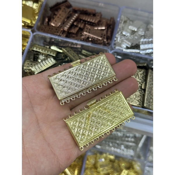Taşlı İnci Mıknatıslı Kolye ve Bileklik Kapama – Adet