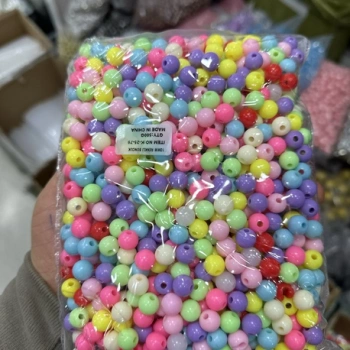 10 mm renkli boncuk (500 gr)
