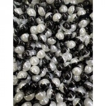 12 mm siyah beyaz lüx inci (500 gr)