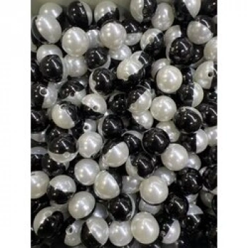 16 mm siyah beyaz lüx inci (500 gr)