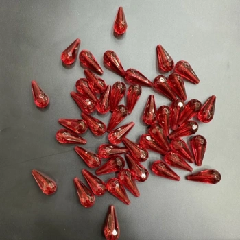 2,5 cm kırmızı damla boncuk (500 gr)