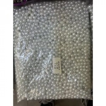 6 mm beyaz cam inci (1 kg)
