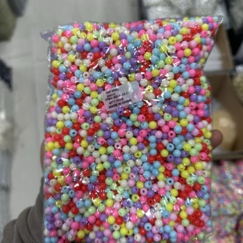 6 mm renkli boncuk (500 gr)