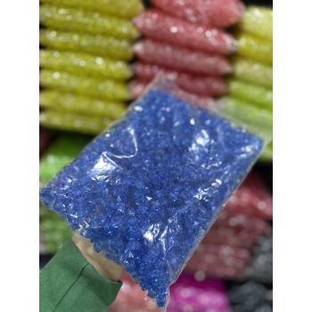 10 MM ŞEFFAF RENKLİ KÜP ÇANTA BONCUĞU (500 GRAM)