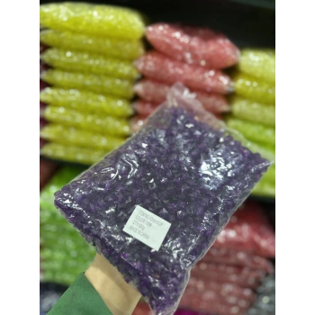 10 MM ŞEFFAF RENKLİ KÜP ÇANTA BONCUĞU (500 GRAM)