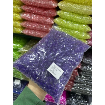 10 MM ŞEFFAF RENKLİ KÜP ÇANTA BONCUĞU (500 GRAM)