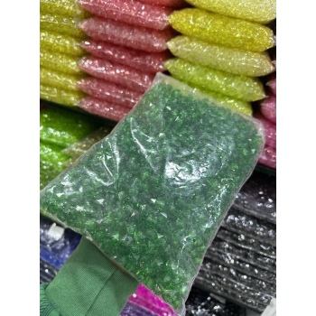 10 MM ŞEFFAF RENKLİ KÜP ÇANTA BONCUĞU (500 GRAM)