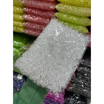 10 MM ŞEFFAF KÜP ÇANTA BONCUĞU (500 GRAM)