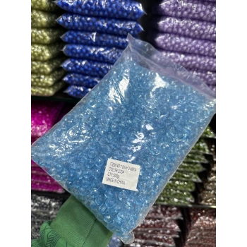 10 MM ŞEFFAF DÜNYA ÇANTA BONCUĞU (500 GRAM)