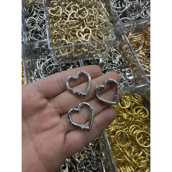 Nikel Kalp Çanta Klipsi