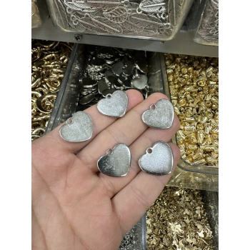 METAL GÜMÜŞ KALP (50 gram)