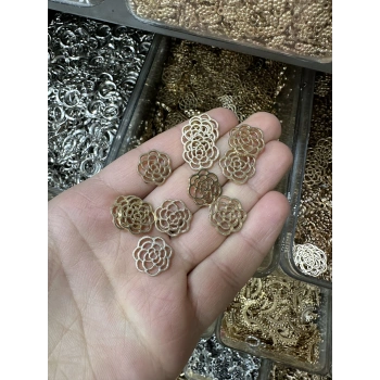 METAL SARI KÜÇÜK GÜL APARATI (50 gram)