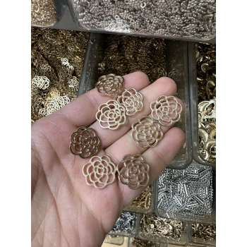 METAL SARI BÜYÜK GÜL APARATI (50 gram)