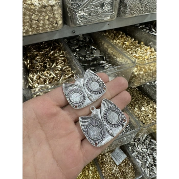 METAL GÜMÜŞ BAYKUŞ GÖZÜ (50 gram)