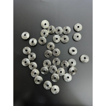 ESKİTME GÜMÜŞ BONCUK (500 gram - 400 adet)