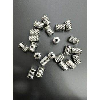 ESKİTME GÜMÜŞ BONCUK (500 gram - 160 adet)