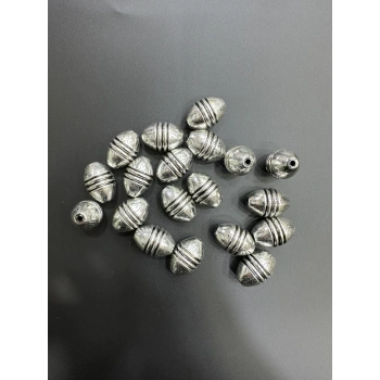ESKİTME GÜMÜŞ BONCUK (500 gram - 130 adet)