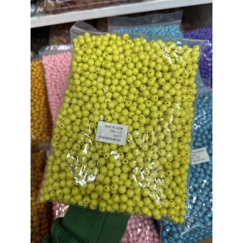 8 mm Renkli Akrilik Boncuk (500 gram)