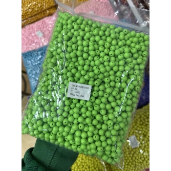 8 mm Renkli Akrilik Boncuk (500 gram)