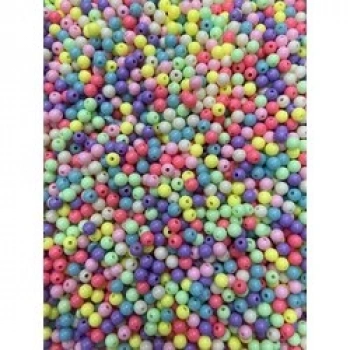 8 mm renkli boncuk (500 gr)