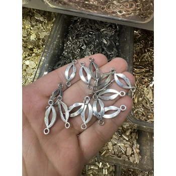 METAL GÜMÜŞ DUDAK ÇİFT KULPLU (50 gram)