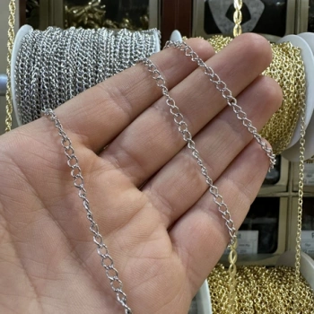 RODYUM KAPLAMA ZİNCİR 1 METRE