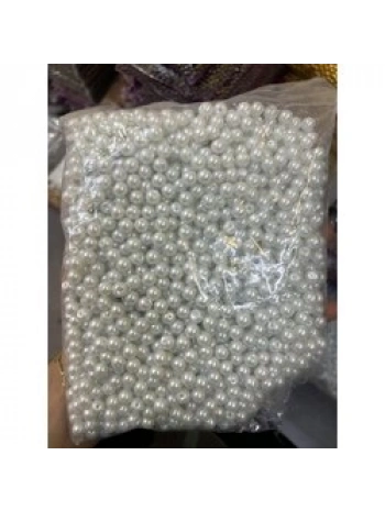 10 mm beyaz cam inci (1 kg)