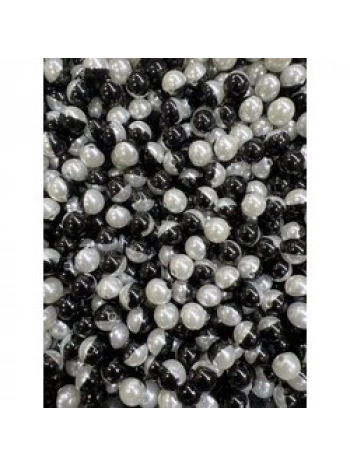 10 mm siyah beyaz lüx inci (500 gr)