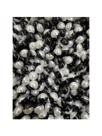 12 mm siyah beyaz lüx inci (500 gr)