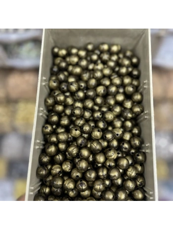 14 mm antik yeşil boncuk (500 gr)