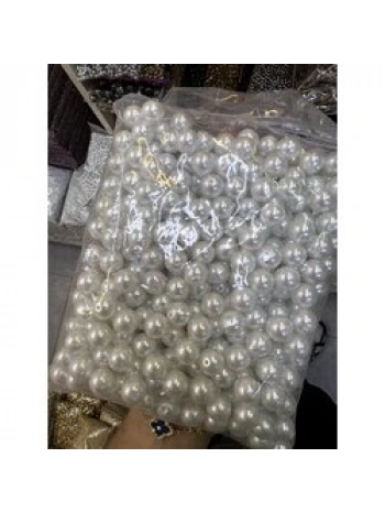 14 mm beyaz cam inci (1 kg)