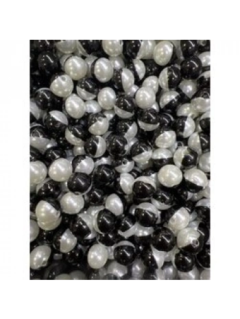 14 mm siyah beyaz lüx inci (500 gr)