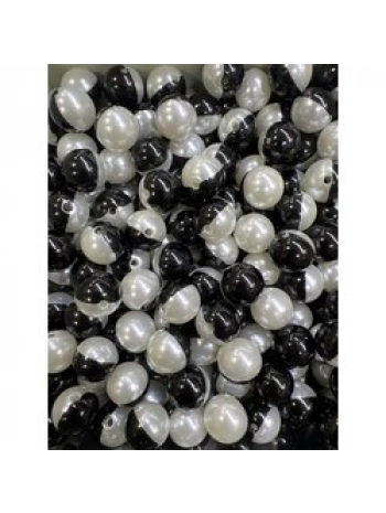 16 mm siyah beyaz lüx inci (500 gr)