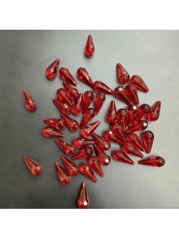 2,5 cm kırmızı damla boncuk (500 gr)