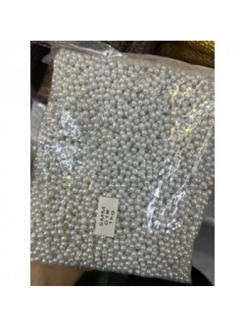 5 mm beyaz cam inci (1 kg)