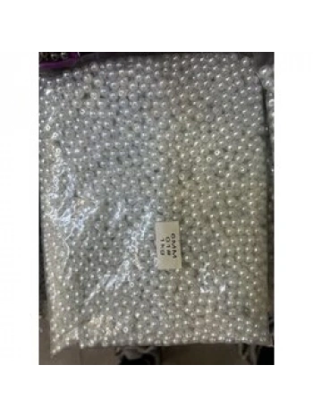 6 mm beyaz cam inci (1 kg)