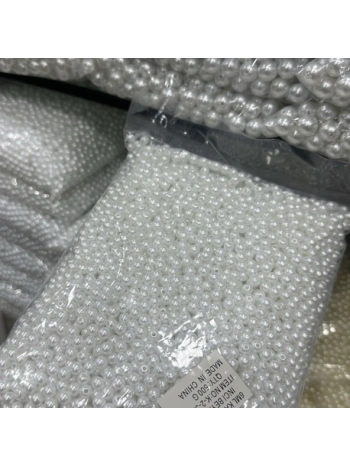 6 mm beyaz lüx inci (500 gr)