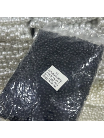 6mm siyah lüx inci (500 gr)