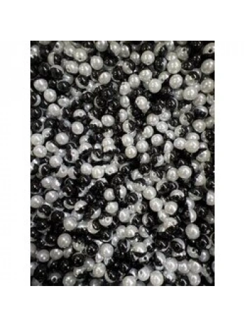8 mm siyah beyaz lüx inci (500 gr)