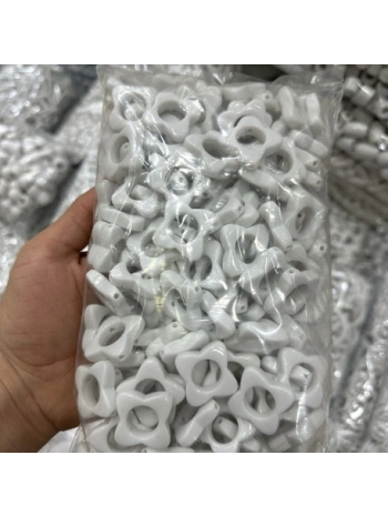 Akrilik Beyaz Boncuk (500 gr)