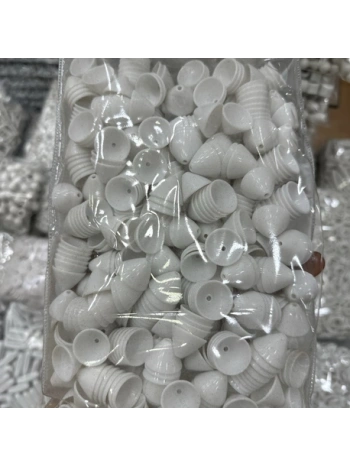 Akrilik Beyaz Boncuk (500 gr)