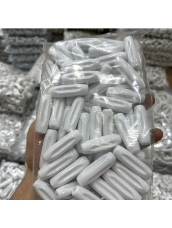 Akrilik Beyaz Boncuk (500 gr)