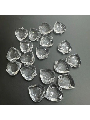 Akrilik Şeffaf Kalp (500 gr)