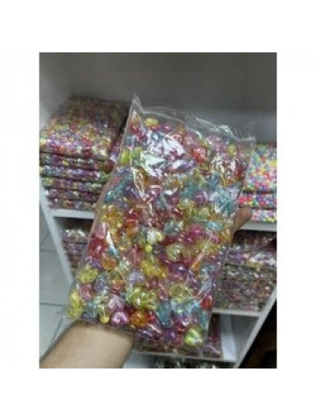 Janjanlı kalp boncuk (büyük boy) (500 gr)