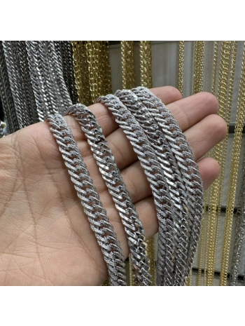 RODYUM KAPLAMA ZİNCİR 1 METRE