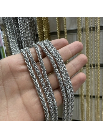 RODYUM KAPLAMA ZİNCİR 1 METRE