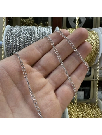 RODYUM KAPLAMA ZİNCİR 1 METRE